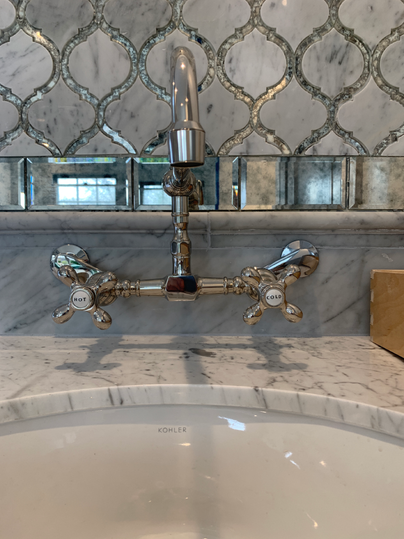 widespread bathroom sink faucet
